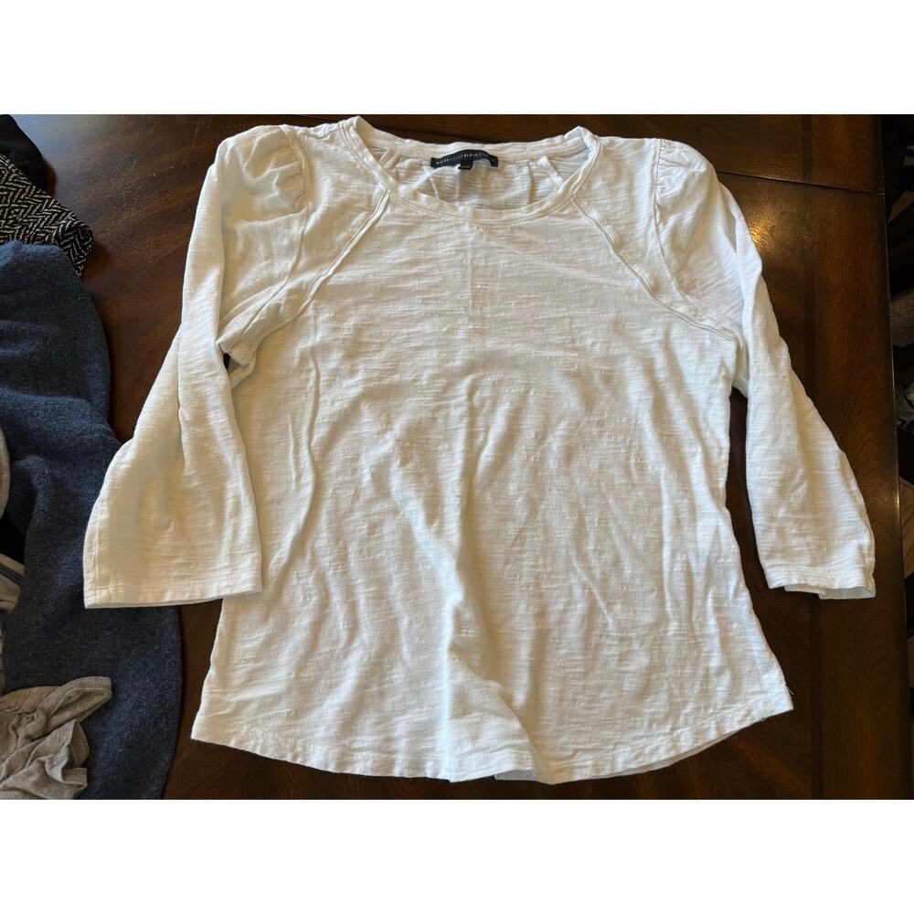 Lot of 6 WHBM Women Mixed Tees Blouse Pleated Skirt Striped Casual Size Large 12 - Picture 7 of 16
